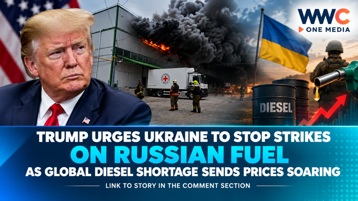 Trump Urges Ukraine to Stop Strikes on Russian Fuel as Global Diesel Shortage Sends Prices Soaring