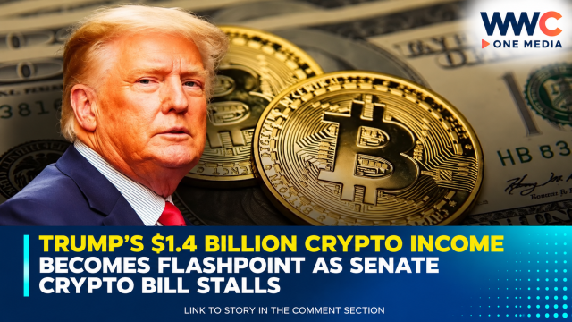 Trump’s $1.4 Billion Crypto Income Becomes Flashpoint as Senate Crypto Bill Stalls