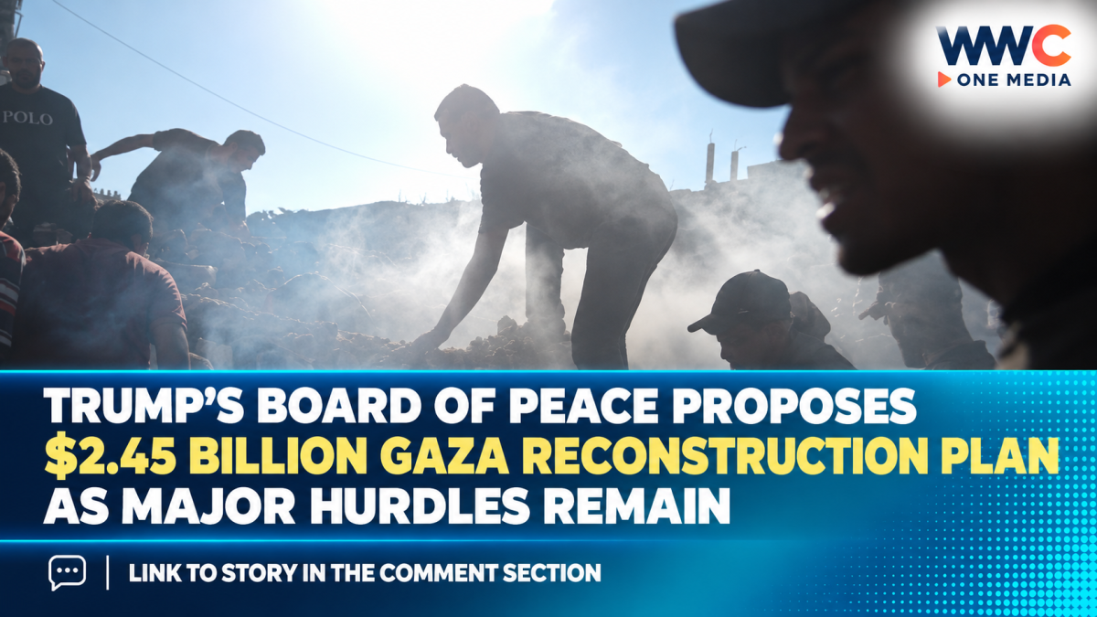 Trump’s Board of Peace Proposes $2.45 Billion Gaza Reconstruction Plan as Major Hurdles Remain