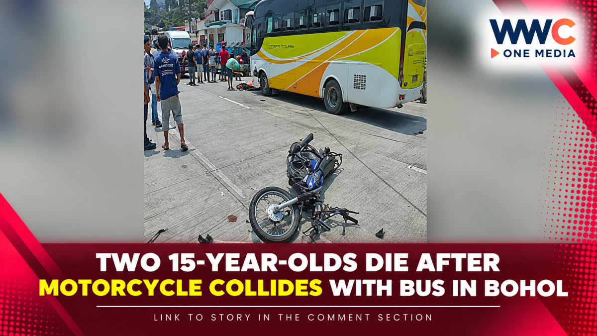 Two 15-Year-Olds Die After Motorcycle Collides With Bus in Bohol