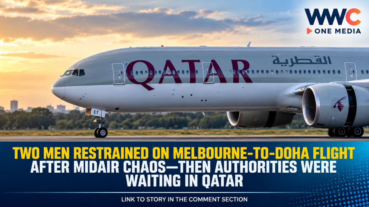 Two Men Restrained on Melbourne-to-Doha Flight After Midair Chaos—Then Authorities Were Waiting in Qatar