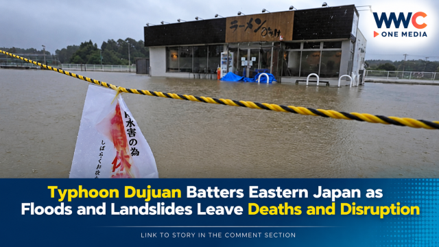 Typhoon Dujuan Batters Eastern Japan as Floods and Landslides Leave Deaths and Disruption