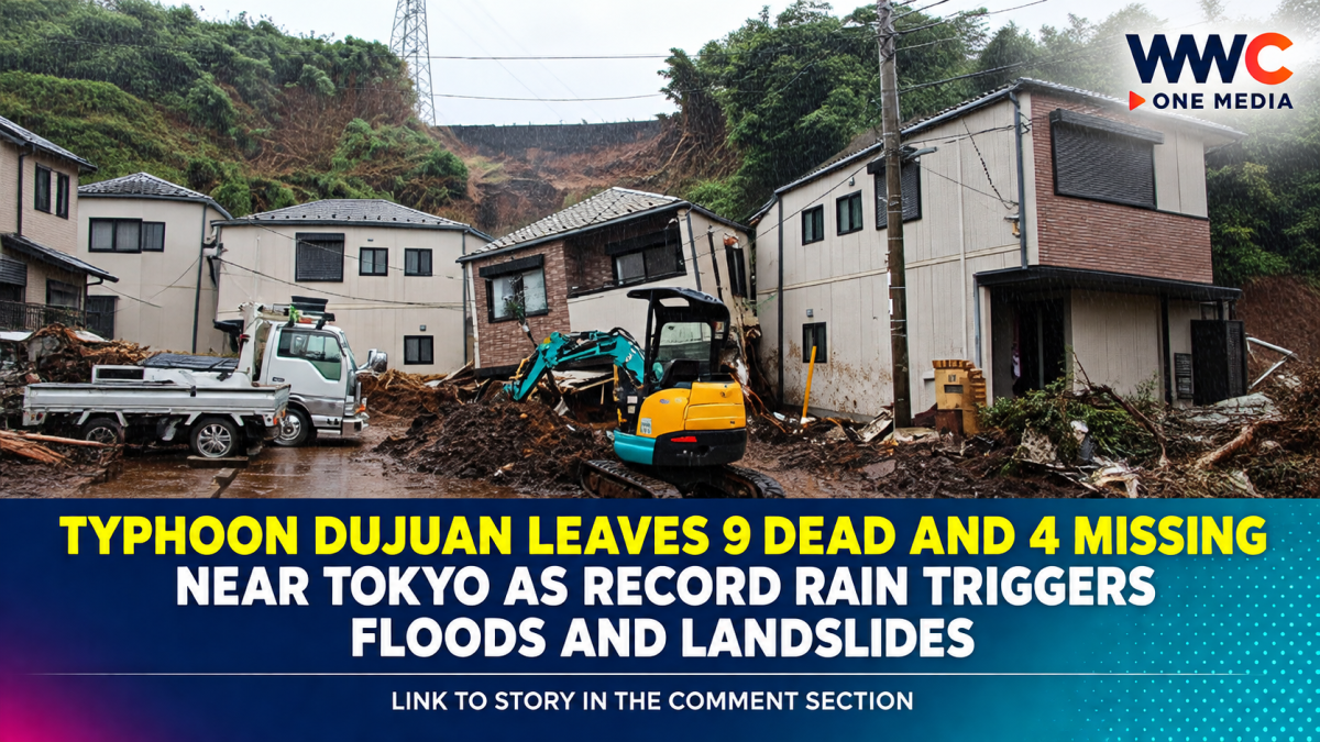 Typhoon Dujuan Leaves 9 Dead and 4 Missing Near Tokyo as Record Rain Triggers Floods and Landslides