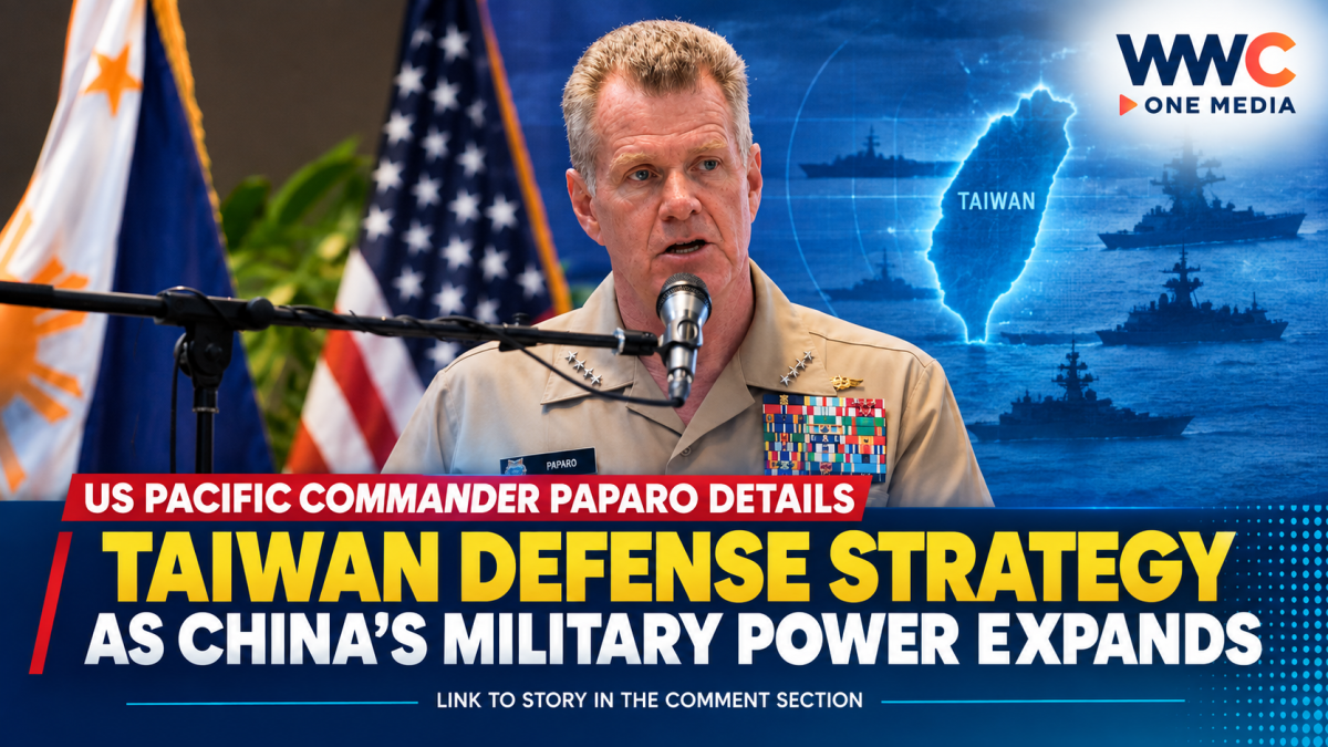 US Pacific Commander Paparo Details Taiwan Defense Strategy as China’s Military Power Expands