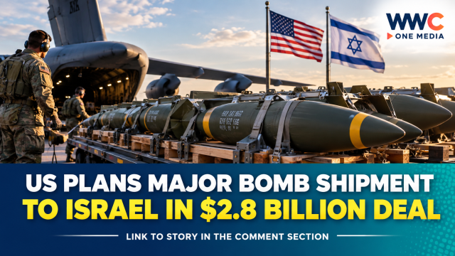 US Plans Major Bomb Shipment to Israel in $2.8 Billion Deal