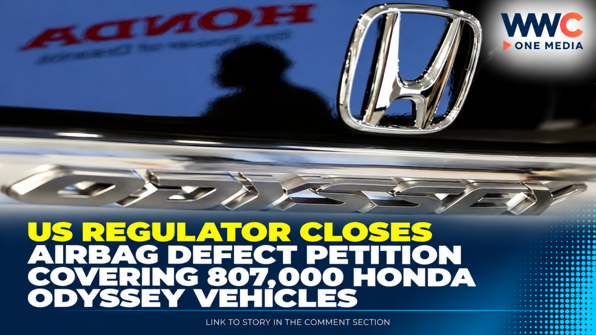 US Regulator Closes Airbag Defect Petition Covering 807,000 Honda Odyssey Vehicles