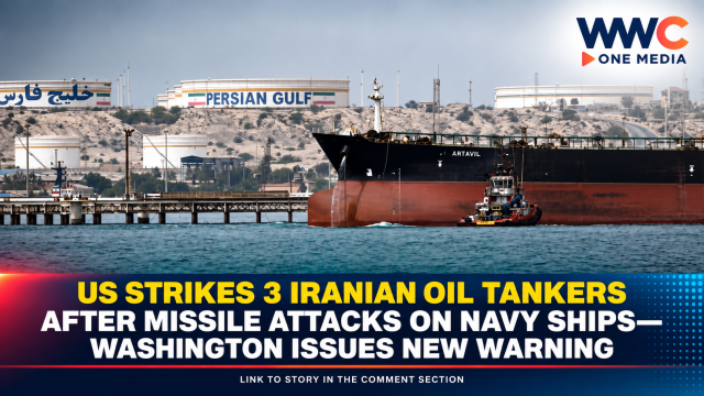 US Strikes 3 Iranian Oil Tankers After Missile Attacks on Navy Ships—Washington Issues New Warning
