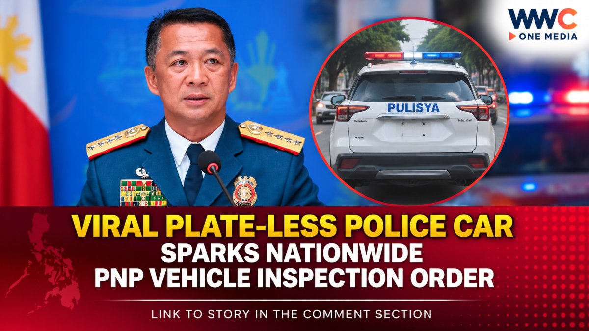 Viral Plate-Less Police Car Sparks Nationwide PNP Vehicle Inspection Order