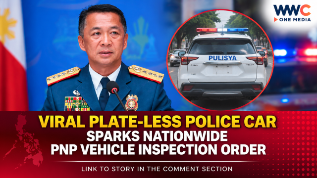 Viral Plate-Less Police Car Sparks Nationwide PNP Vehicle Inspection Order