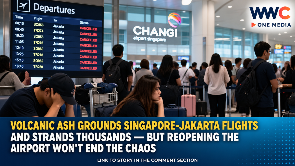 Volcanic Ash Grounds Singapore-Jakarta Flights and Strands Thousands — But Reopening the Airport Won’t End the Chaos
