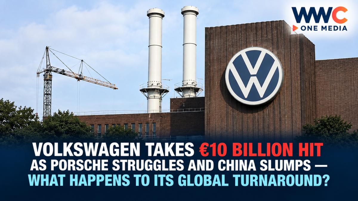Volkswagen Takes €10 Billion Hit as Porsche Struggles and China Slumps — What Happens to Its Global Turnaround?