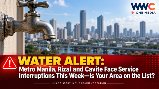 WATER ALERT: Metro Manila, Rizal and Cavite Face Service Interruptions This Week—Is Your Area on the List?