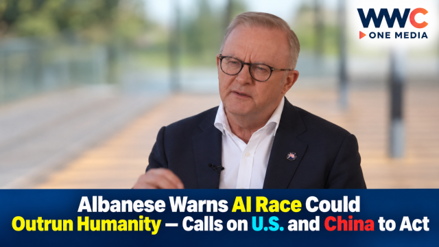 Albanese Warns AI Race Could Outrun Humanity — Calls on U.S. and China to Act