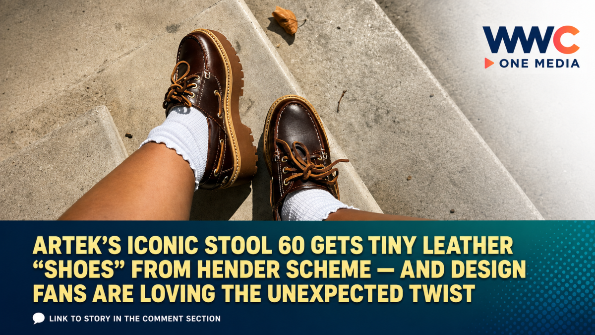 Artek’s Iconic Stool 60 Gets Tiny Leather “Shoes” From Hender Scheme — And Design Fans Are Loving the Unexpected Twist