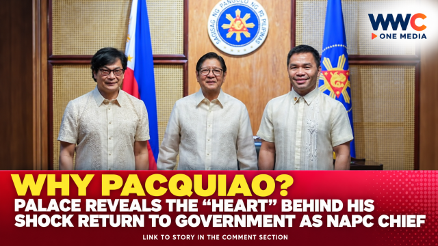 WHY PACQUIAO? Palace Reveals the “Heart” Behind His Shock Return to Government as NAPC Chief