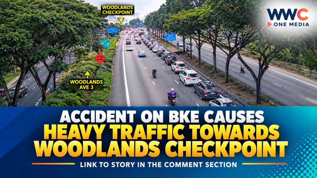 Accident on BKE Causes Heavy Traffic Towards Woodlands Checkpoint