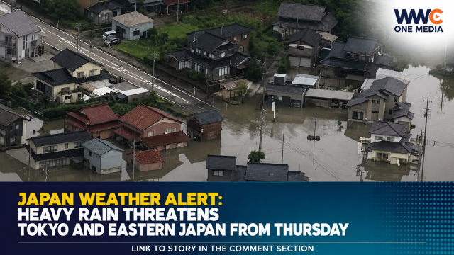 Japan Weather Alert: Heavy Rain Threatens Tokyo and Eastern Japan From Thursday