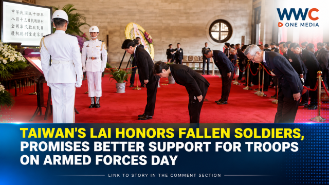 Taiwan’s Lai Honors Fallen Soldiers, Promises Better Support for Troops on Armed Forces Day