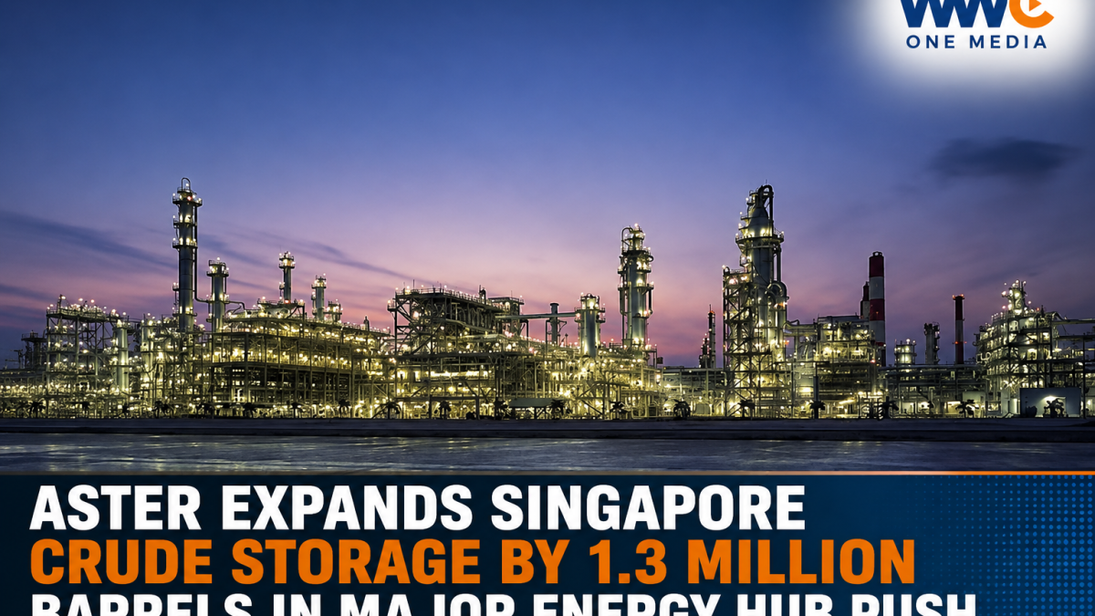 Aster Expands Singapore Crude Storage by 1.3 Million Barrels in Major Energy Hub Push