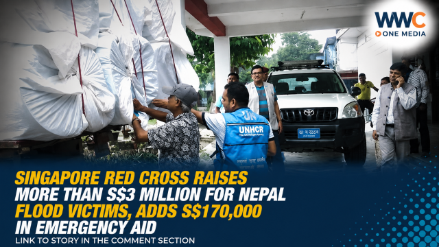 Singapore Red Cross Raises More Than S$3 Million for Nepal Flood Victims, Adds S$170,000 in Emergency Aid