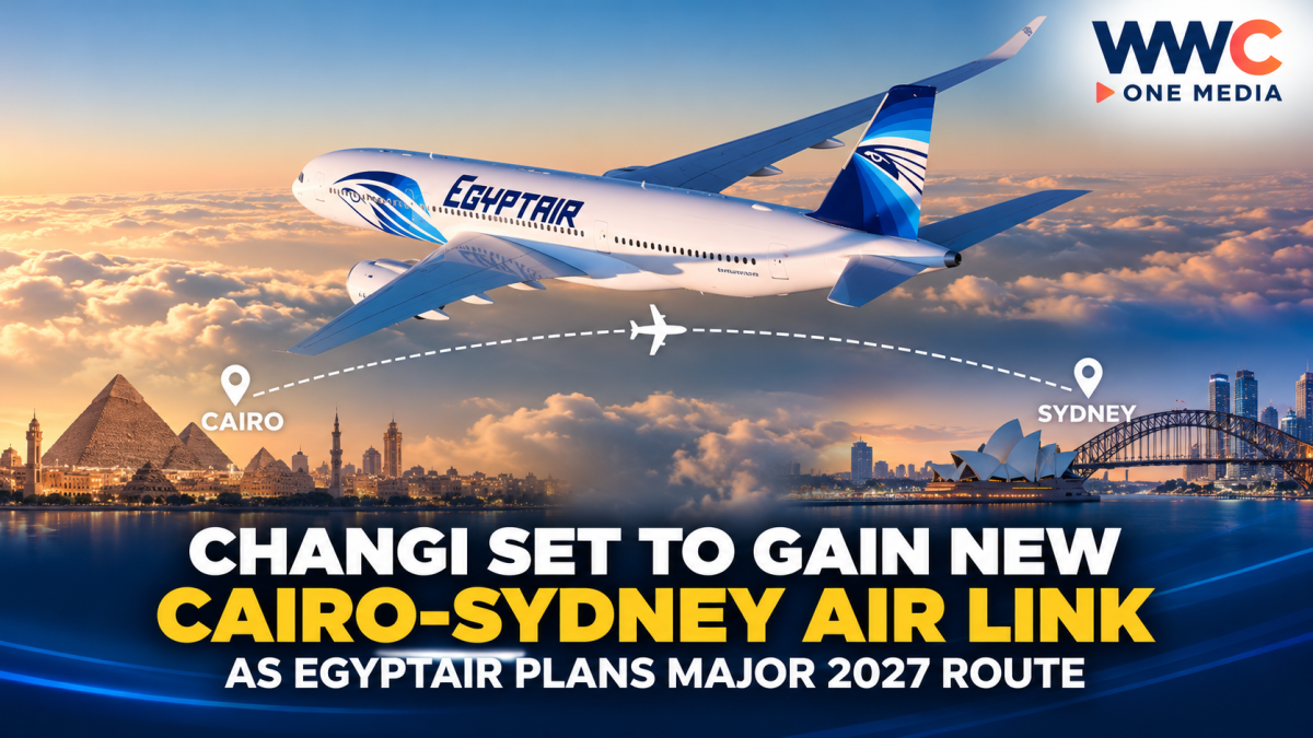 Changi Set to Gain New Cairo-Sydney Air Link as EgyptAir Plans Major 2027 Route