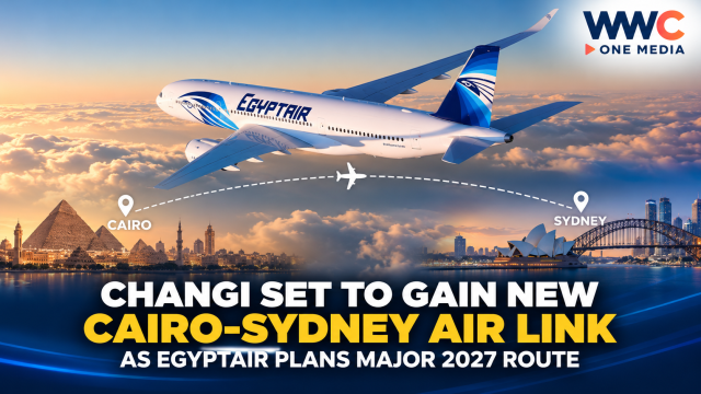 Changi Set to Gain New Cairo-Sydney Air Link as EgyptAir Plans Major 2027 Route