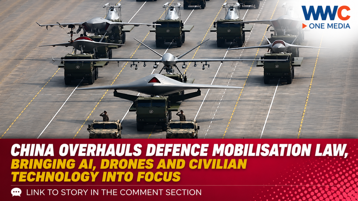 China Overhauls Defence Mobilisation Law, Bringing AI, Drones and Civilian Technology Into Focus