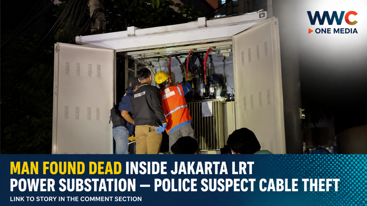 MAN FOUND DEAD INSIDE JAKARTA LRT POWER SUBSTATION — POLICE SUSPECT CABLE THEFT