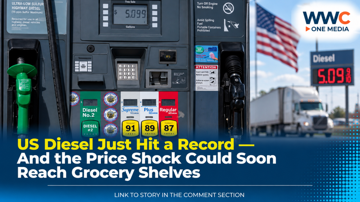US Diesel Just Hit a Record — And the Price Shock Could Soon Reach Grocery Shelves