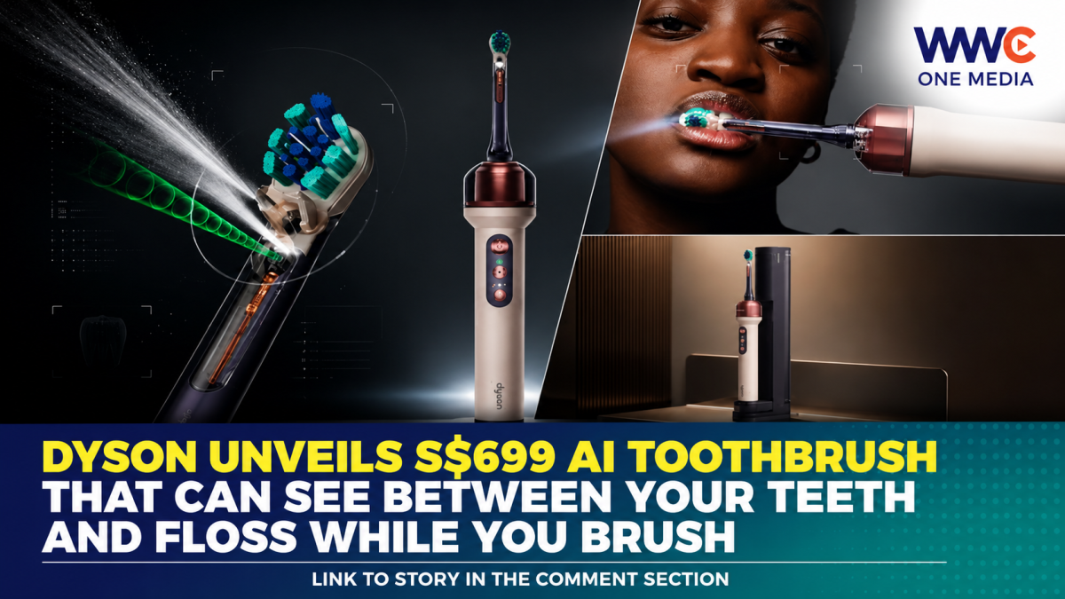 Dyson Unveils S$699 AI Toothbrush That Can See Between Your Teeth and Floss While You Brush