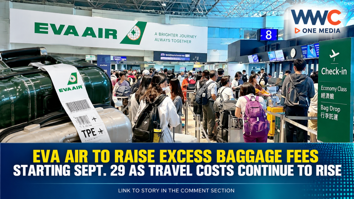 EVA Air to Raise Excess Baggage Fees Starting Sept. 29 as Travel Costs Continue to Rise