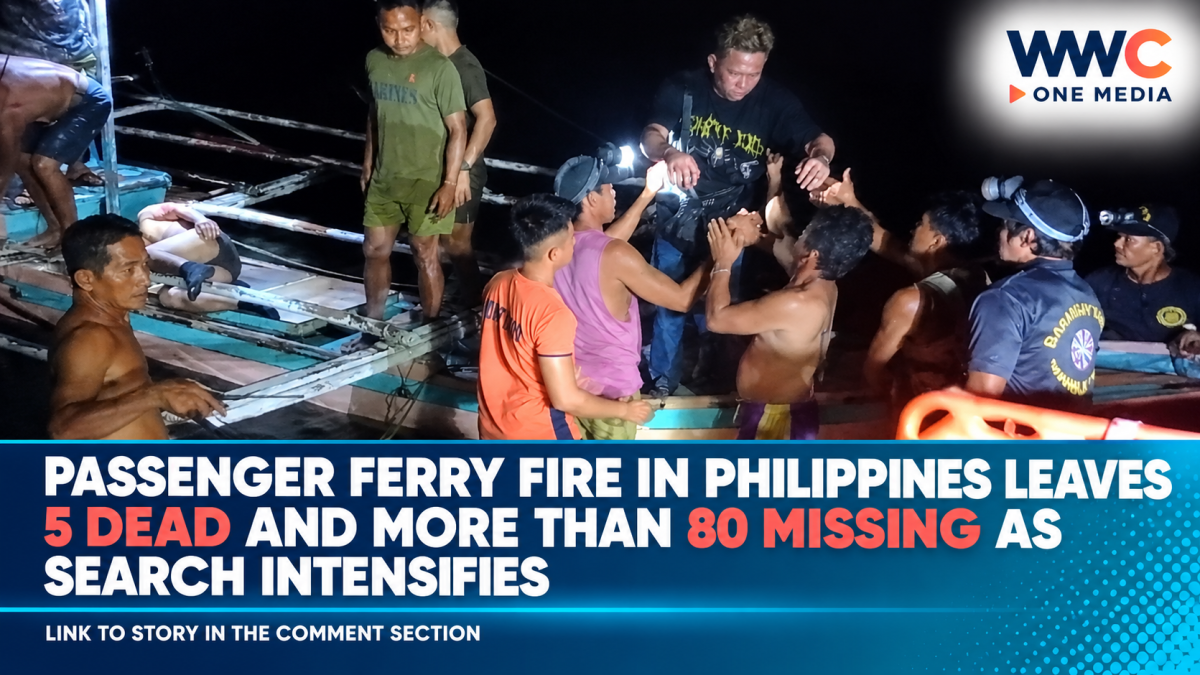Passenger Ferry Fire in Philippines Leaves 5 Dead and More Than 80 Missing as Search Intensifies