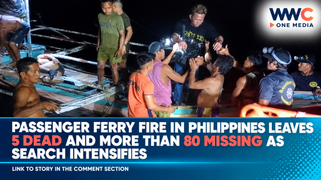 Passenger Ferry Fire in Philippines Leaves 5 Dead and More Than 80 Missing as Search Intensifies