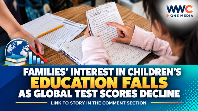 Families’ Interest in Children’s Education Falls as Global Test Scores Decline