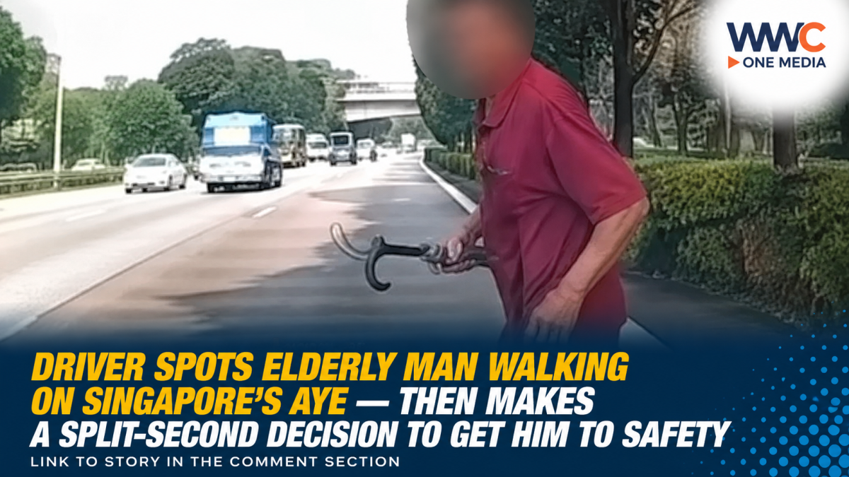 Driver Spots Elderly Man Walking on Singapore’s AYE — Then Makes a Split-Second Decision to Get Him to Safety