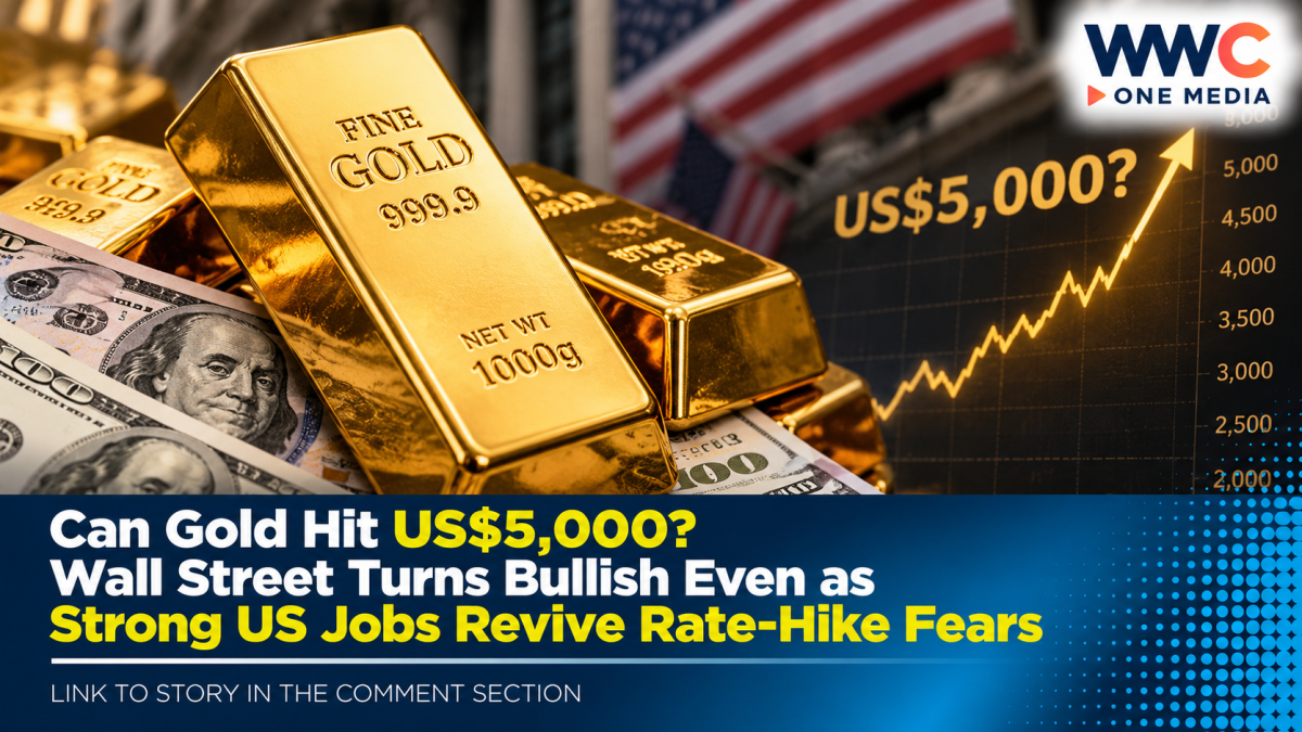 Can Gold Hit US$5,000? Wall Street Turns Bullish Even as Strong US Jobs Revive Rate-Hike Fears