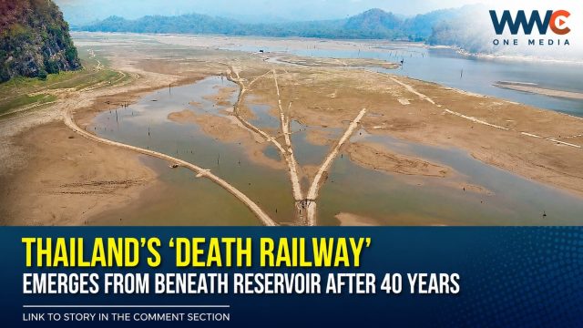 Thailand’s ‘Death Railway’ Emerges From Beneath Reservoir After More Than 40 Years