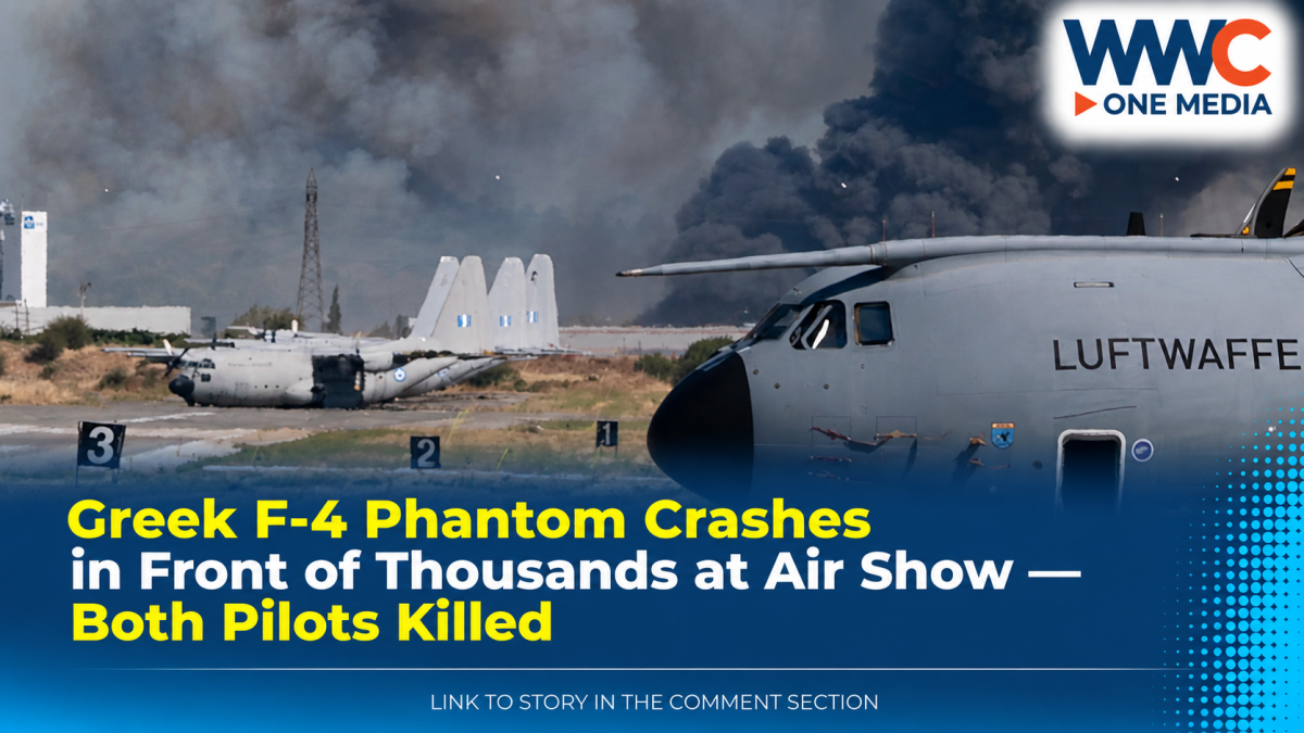 Greek F-4 Phantom Crashes in Front of Thousands at Air Show — Both Pilots Killed
