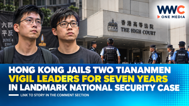 Hong Kong Jails Two Tiananmen Vigil Leaders for Seven Years in Landmark National Security Case