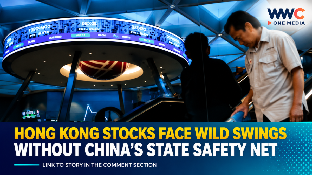 Hong Kong Stocks Face Wild Swings Without China’s State Safety Net