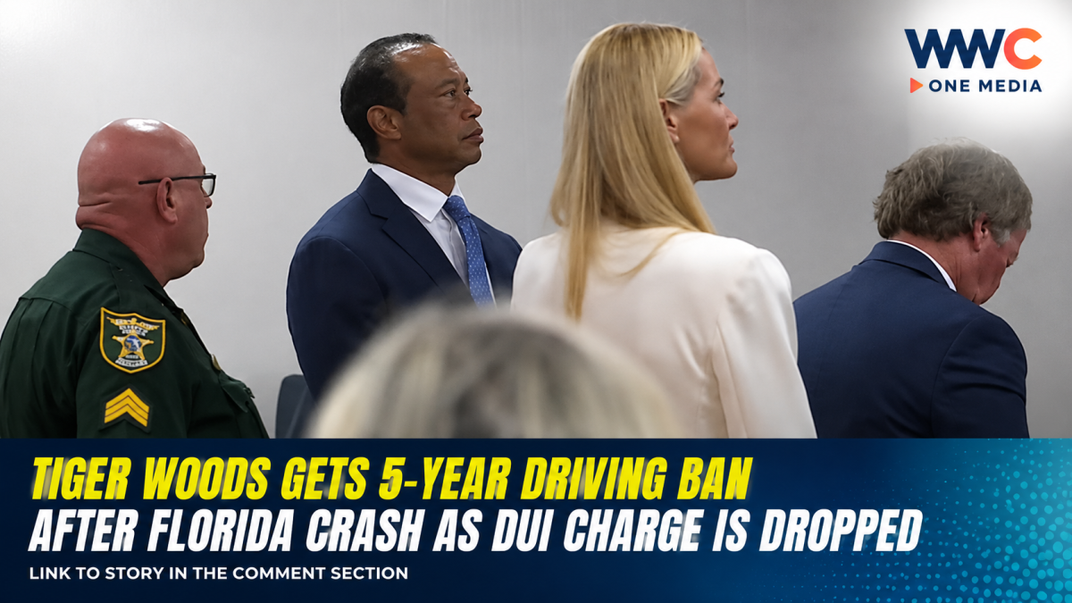 Tiger Woods Gets 5-Year Driving Ban After Florida Crash as DUI Charge Is Dropped