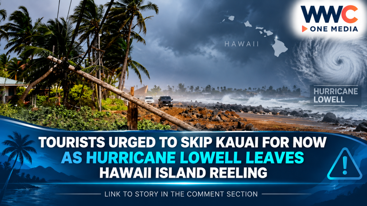 Tourists Urged to Skip Kauai for Now as Hurricane Lowell Leaves Hawaii Island Reeling