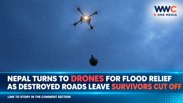 Nepal Turns to Drones for Flood Relief as Destroyed Roads Leave Survivors Cut Off