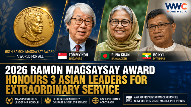 2026 RAMON MAGSAYSAY AWARD HONOURS 3 ASIAN LEADERS FOR EXTRAORDINARY SERVICE
