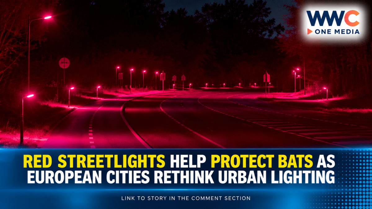 Red Streetlights Help Protect Bats as European Cities Rethink Urban Lighting