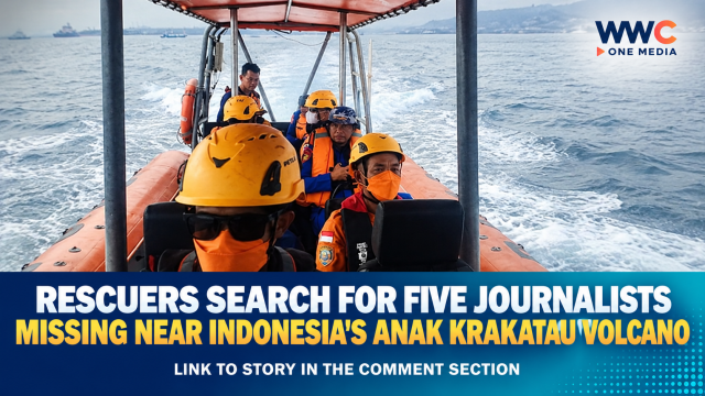 Rescuers Search for Five Journalists Missing Near Indonesia’s Anak Krakatau Volcano