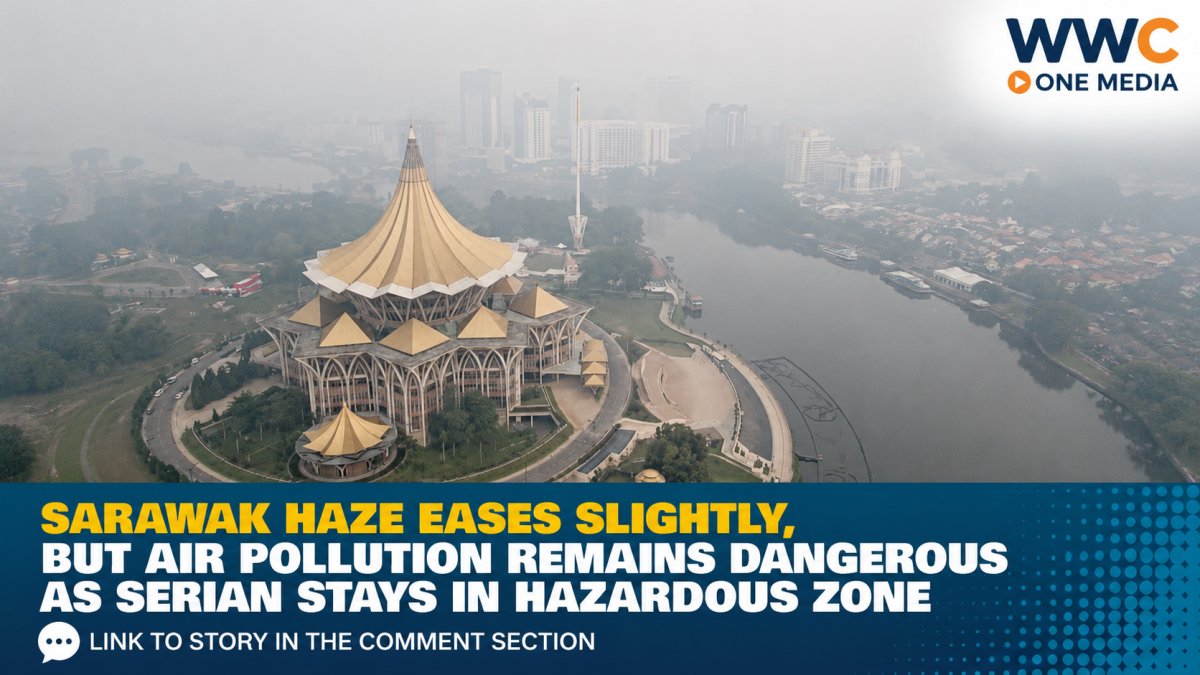 Sarawak Haze Eases Slightly, But Air Pollution Remains Dangerous as Serian Stays in Hazardous Zone