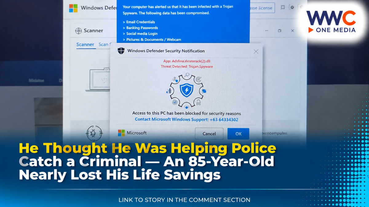 He Thought He Was Helping Police Catch a Criminal — Then an 85-Year-Old Nearly Lost S$110,000