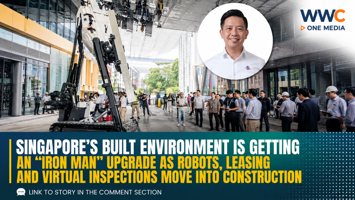 Singapore’s Built Environment Is Getting an “Iron Man” Upgrade as Robots, Leasing and Virtual Inspections Move Into Construction