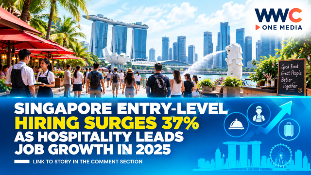 Singapore Entry-Level Hiring Surges 37% as Hospitality Leads Job Growth in 2025